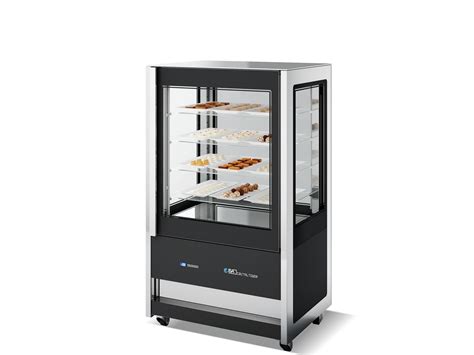 Cristal Tower Ice Cream Refrigerated Display Cabinet With Castors By