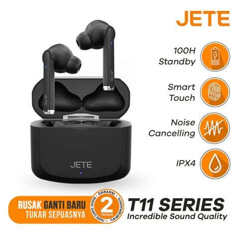 Tws Earbuds Headset Bluetooth Jete T11 Garansi 2 Tahun Lazada Indonesia