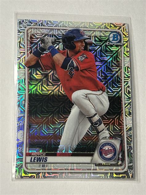 ROYCE LEWIS 2020 Bowman Chrome MOJO REFRACTOR Card BCP 93 Minnesota