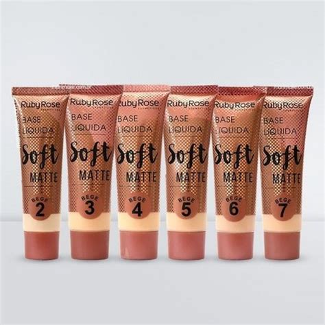 Base Líquida Soft Matte Ruby Rose Bege 7