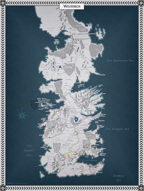 Maps Of Westeros And The Lands Of The Summer Sea Printable Map Of