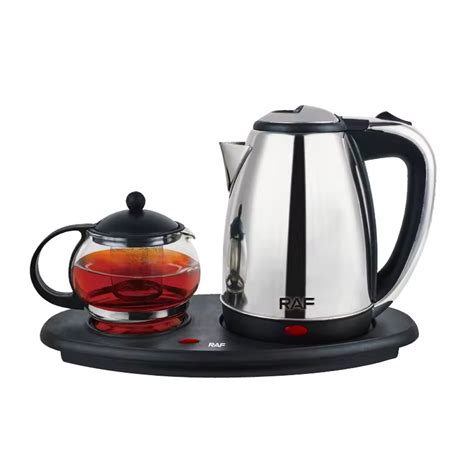 Stainless steel electric tea kettle electric kettle with tray set ...