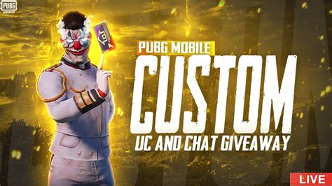 PUBG MOBILE LIVE UC CUSTOM ROOMS UC GIVEAWAY CHAT GIVEAWAY RP