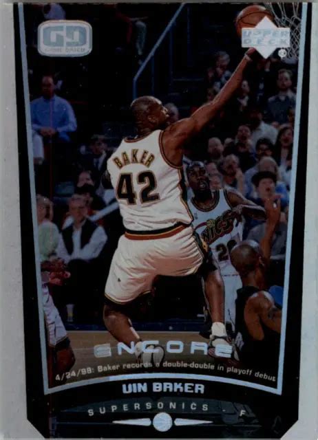 1998 99 UPPER DECK Encore Seattle Supersonics Carte Basketball 76 Vin