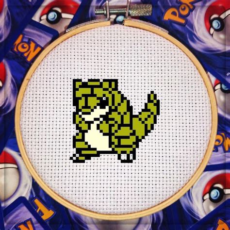 Pok Mon Sandshrew Bit Pixel Cross Stitch Pattern Pdf Etsy Uk