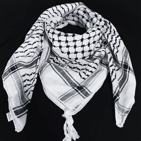 Palestine Authentic Keffiyeh Scarf Arafat Hatta Keffiyeh Etsy Canada