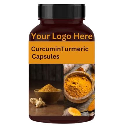Curcumin Turmeric Capsules, Packaging Type : Plastic Bottle, Shelf Life ...