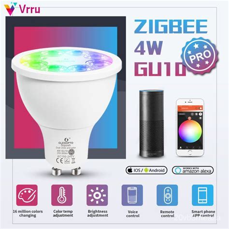 Gledopto Zigbee 3 0 Rgb Cct 4w Gu10 Smart Led Spotlight Pro Rf Remote