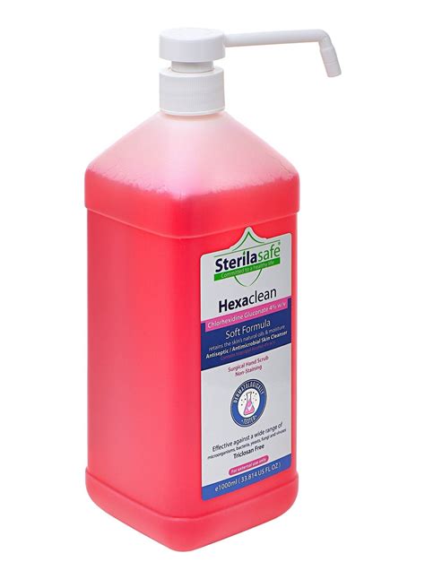 Sterilasafe HexaClean Antiseptic Liquid Soap Chlorhexidine Gluconate 4