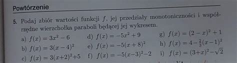 Potrzebuj To Zadanie Na Jutro Prosz Nich Kto Rozwi E Mi Te