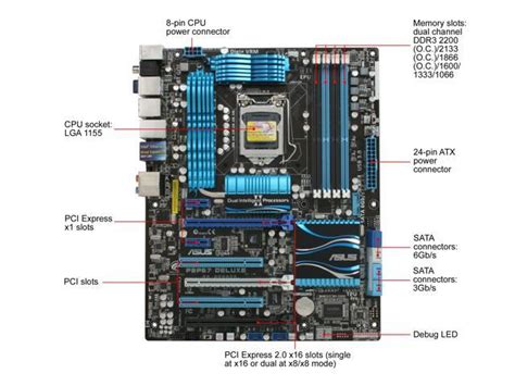 ASUS P8P67 DELUXE REV 3 0 LGA 1155 ATX Intel Motherboard With UEFI