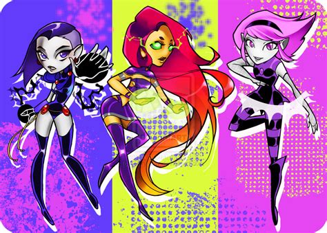 Titans Go Girls By Glory Day On Deviantart Artofit