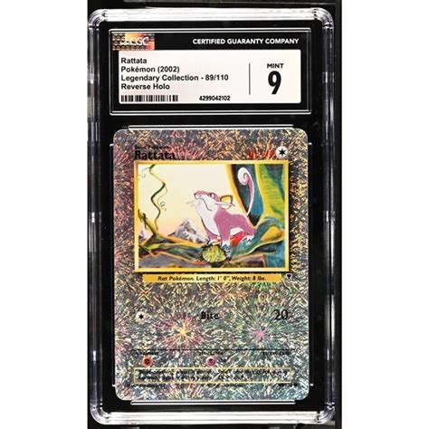 Pokemon Toys Cgc 9 Mint Rattata 891 Pokmon Legendary Collection