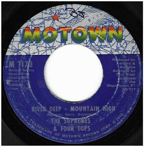 Supremes The The Four Tops River Deep Mountain High Motown M