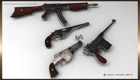 Various Steampunk Weapons by dreamdesigner442 on DeviantArt