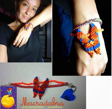 Macradabra Pulseras Con Mariposa Pulseras Pulseras Macrame Macram