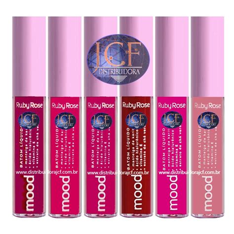 Ruby Rose Batom Liquido Matte Mood Hb C Cores A Unid