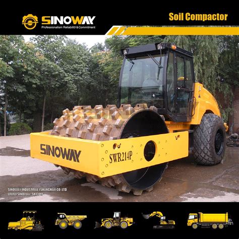 Sheep Foot Drum 14ton Vibratory Asphalt Road Roller Soil Compactor