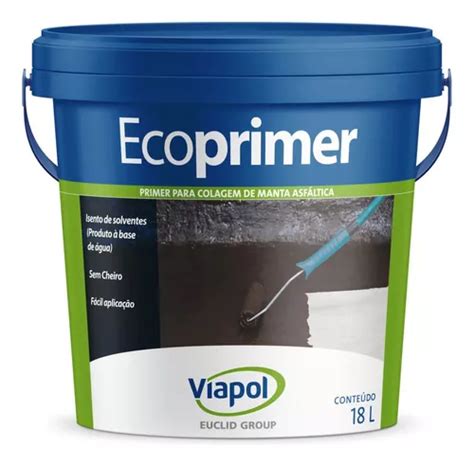 Primer Para Manta Asfáltica Ecoprimer Viapol 18l Frete grátis