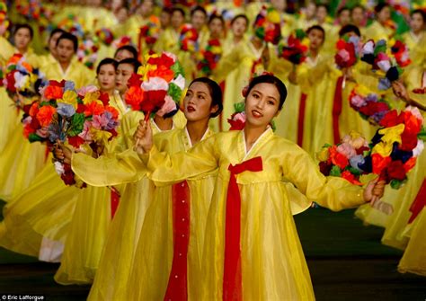 Inside North Korea's colourful Arirang festival | Daily Mail Online