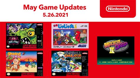 Nintendo Switch Online Reveals New SNES NES Games For May 2021 Update