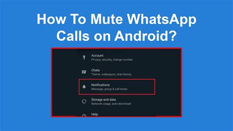 How To Mute WhatsApp Calls On Android YouTube