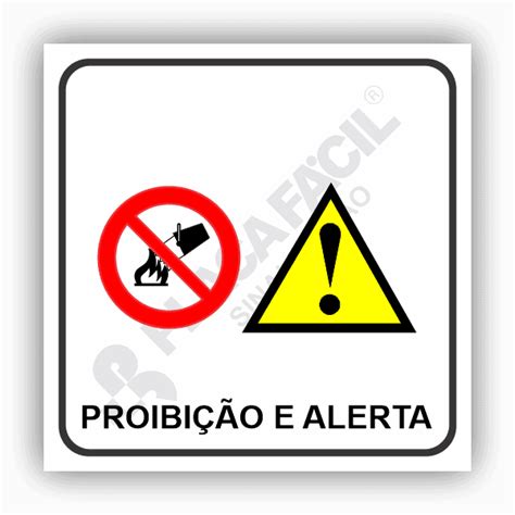 Placas de Sinalização de Proibição Placa Fácil