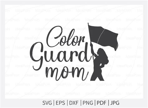 Color Guard Svg File Color Guard Mom Svg Marching Band Svg Etsy