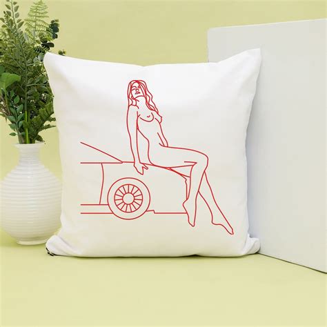 Sensual Lady Embroiderysensual One Line Embroidery Naked Etsy