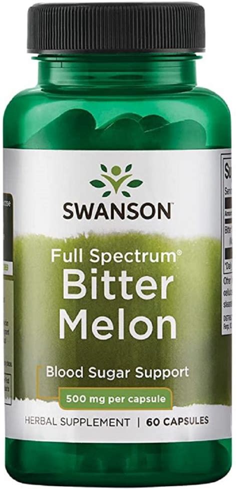 Swanson Bitter Melon Mg Capsules Blood Sugar Support Nature