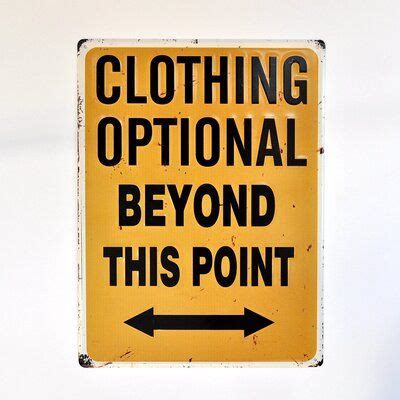 Trinx Clothing Optional Beyond This Point Unframed Textual Art Print