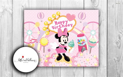 minnie-mouse-backdrop-rental | Little Red Balloon Singapore