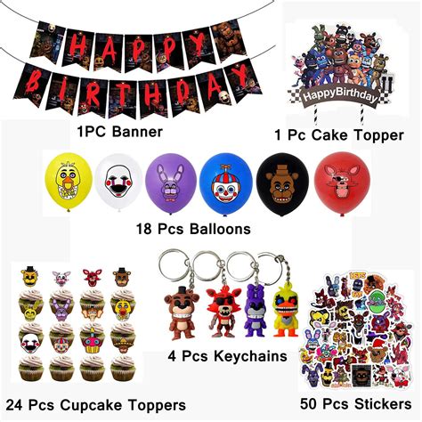 Jinelle Five Nights At Freddys Birthday Party Supplies Birthday Banner