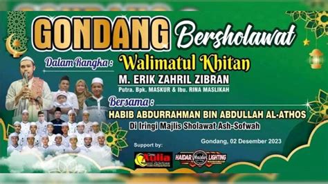 Gondang Bersholawat Dalam Rangka Walimatul Khitan M Erik Zahril Gibran