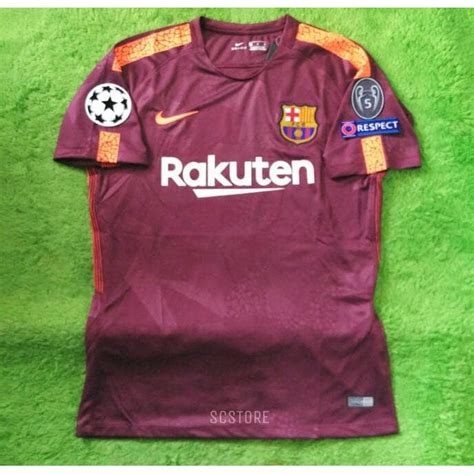 Jual Jersey Barcelona 3RD FULL PATCH UCL 2017 2018 Grade Ori Shopee