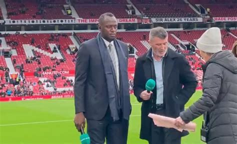 Usain Bolt Attends Manchester United Vs Fulham Fa Cup Quater Final