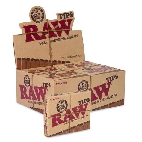 Raw Pre Rolled Tips Box Of 20 Oceanone Distributor