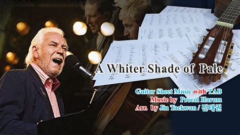 A Whiter Shade Of Pale Guitar Sheet Music With Tab Procol Harum