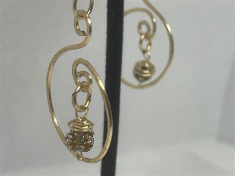 Gold Beaded Crystal Hoop Earrings Makerplace By Michaels