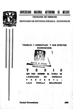 Trabajo Y Desempleo Y Sus Efectos Economicos