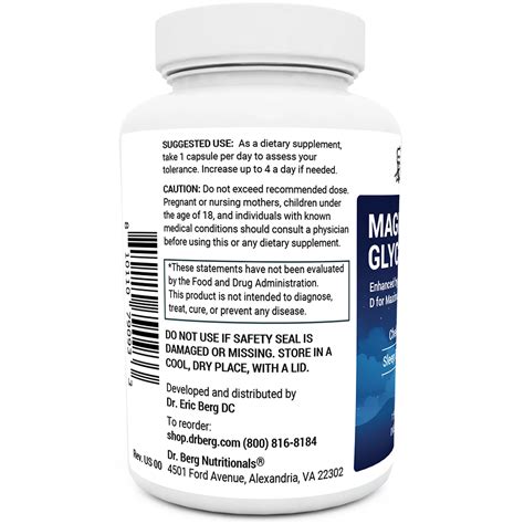 Magnesium Glycinate – Dr. Berg