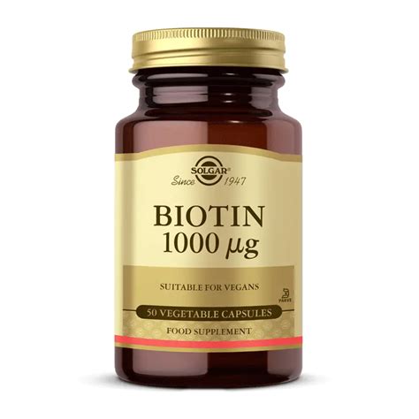 Solgar Biotin 1000 Mcg 50 Capsules