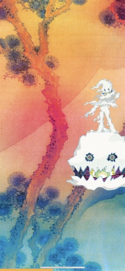 Kids See Ghosts Album Cover Genius - 945x2048 Wallpaper - teahub.io