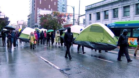 Downtown Eastside Residents March In Housing Protest On Eve Of New