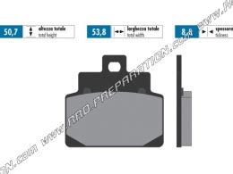 Plaquettes De Frein Polini Avant Arri Re Pour Scooter Aprilia Habana