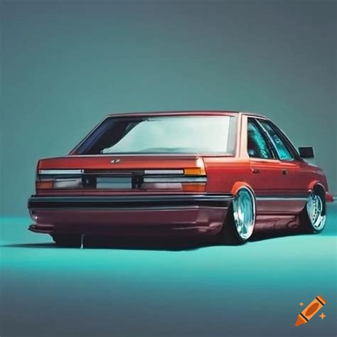 1980s Style Photo Of A Lowered Toyota Camry