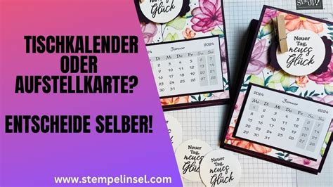 Gewusst Wie Tischkalender Oder Aufstellkarte So Geht Es Brandneues