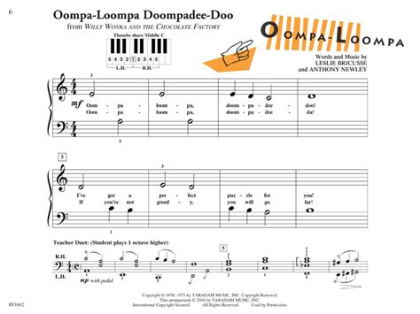 Oompa Loompa Song Sheet Music Pdf Resenhas De Livros