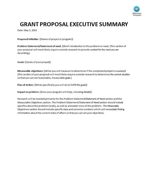 Research Grant Proposal Template - Sfiveband.com