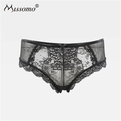 Missomo Woman Panty Floral Sexy Lace Hollow Out Briefs Low Rise